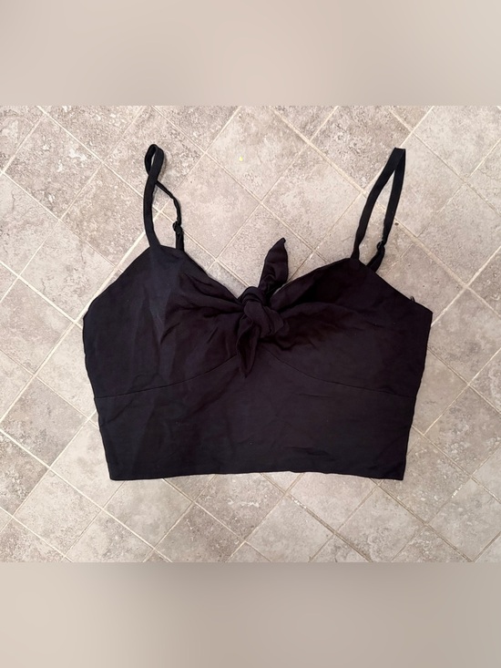 Maje Tops - Maje - Knot-Front Cropped Cami